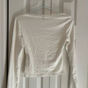 SHEIN Cream Long Sleeve Top